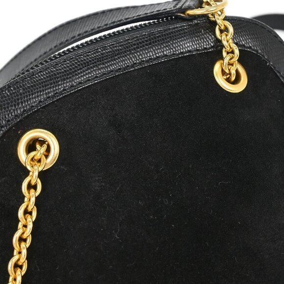 Celine Black Suede Shoulder Bag - Picture 4 of 11